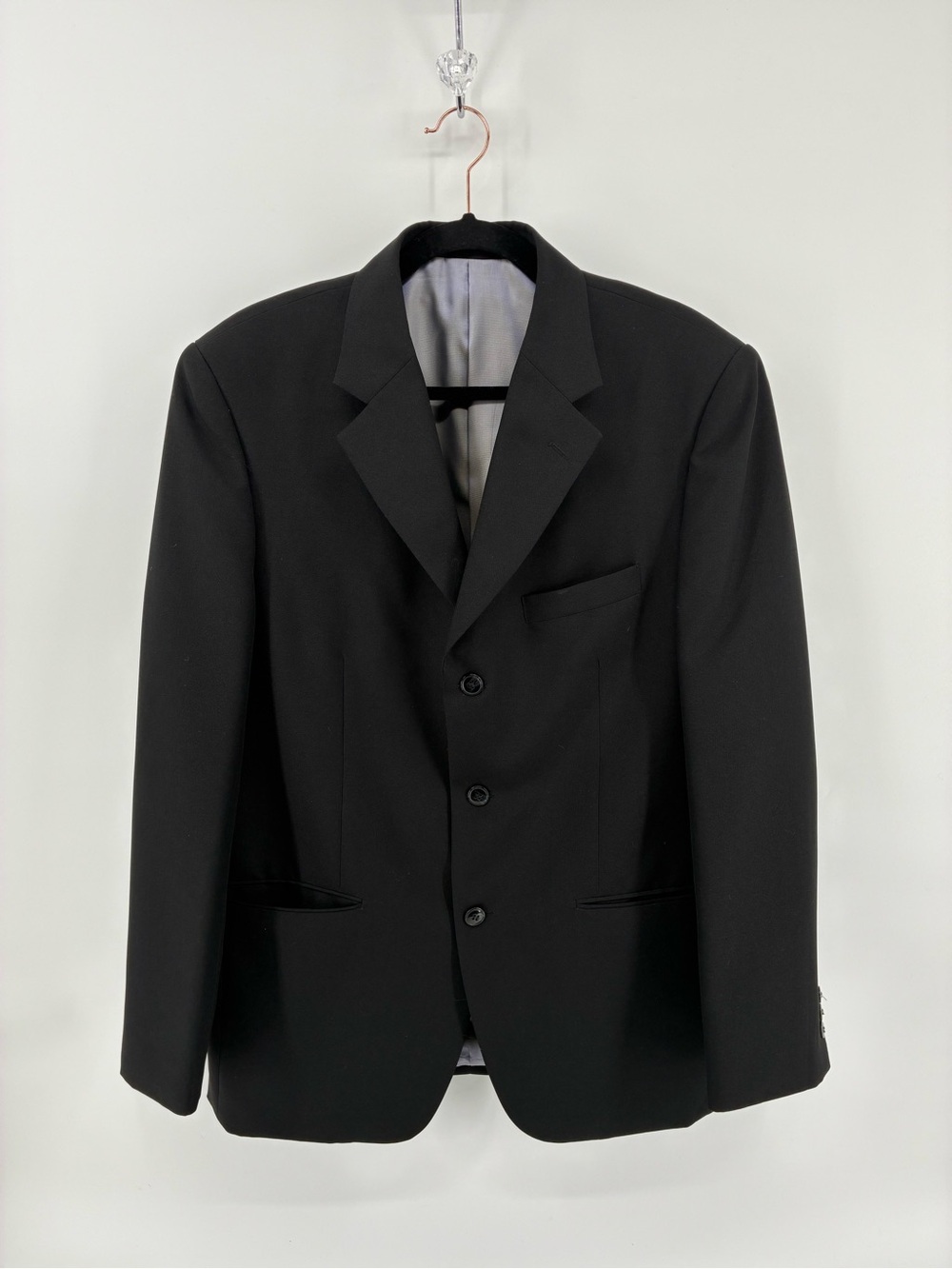 Cigliano Collezione Italy Men's Black Single-Breasted Blazer